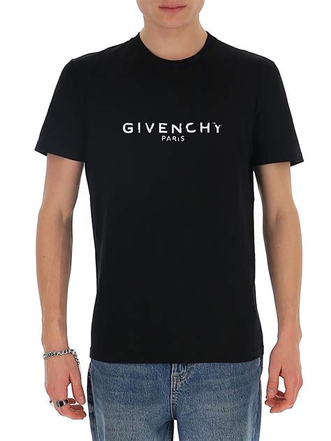 t shirt givenchy paris uomo nera|givenchy polo shirts.